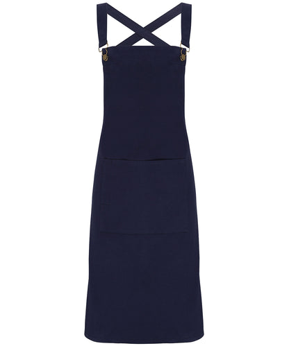 Cross back 'barista' bib apron