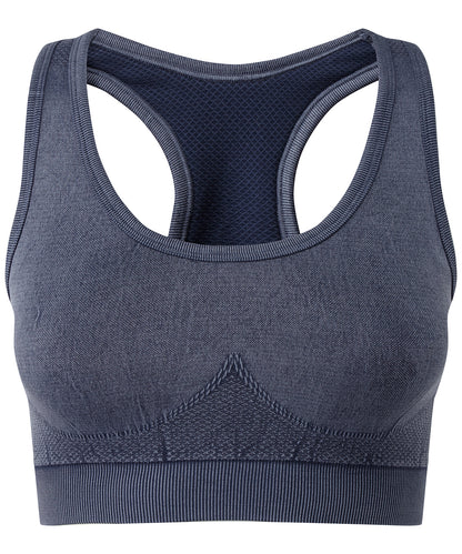 Tridri® seamless 3D fit" multi-sport sculpt bra top denim"
