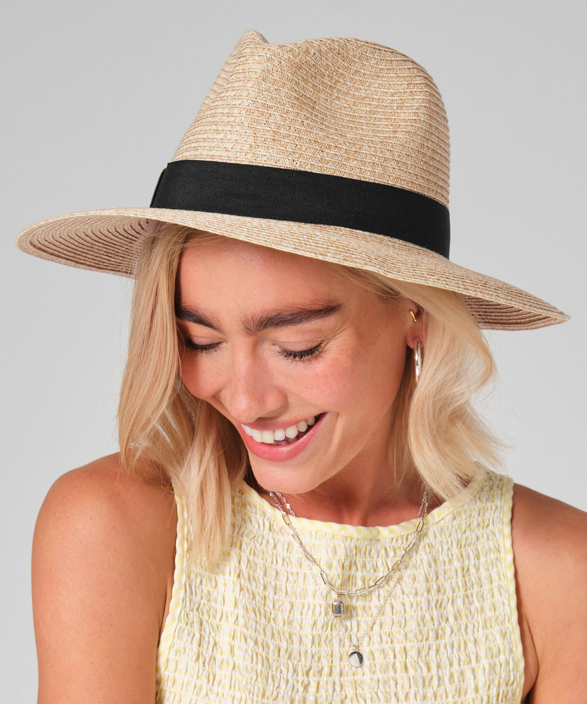 Straw fedora