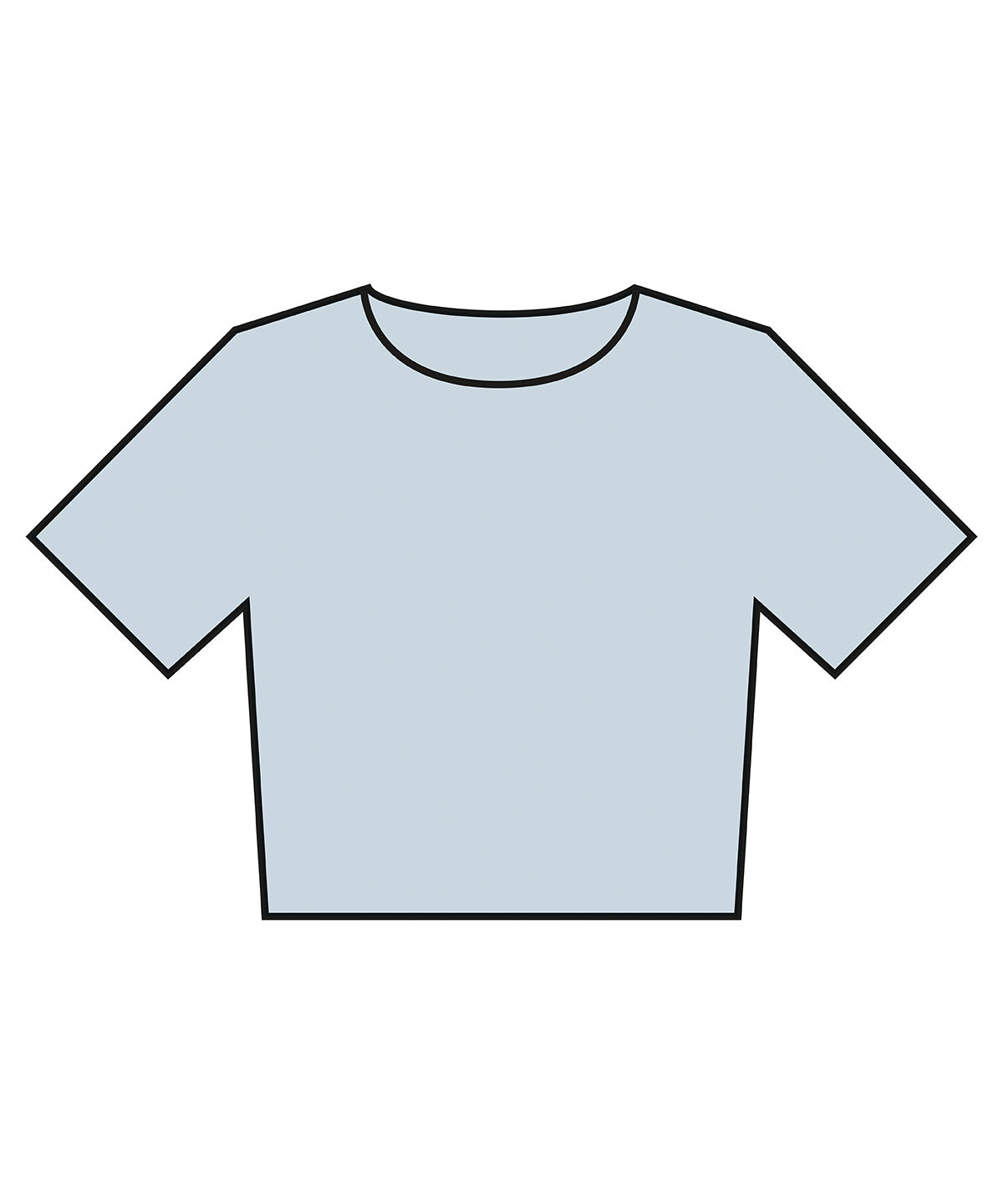 Women’s heavyweight washed cropped tee