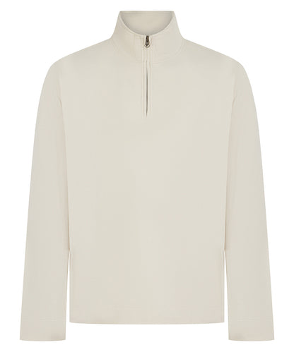 Premium piqué 1/4-zip top
