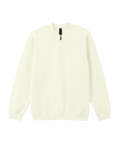 Softstyle™ midweight adult fleece 1/4-zip sweatshirt