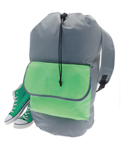 Student laundry backpack