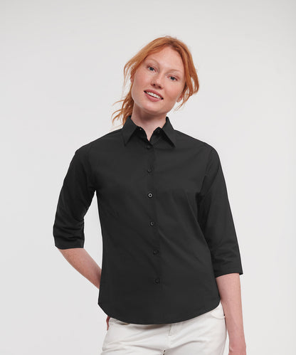 Women's ¾ sleeve easycare fitted shirt