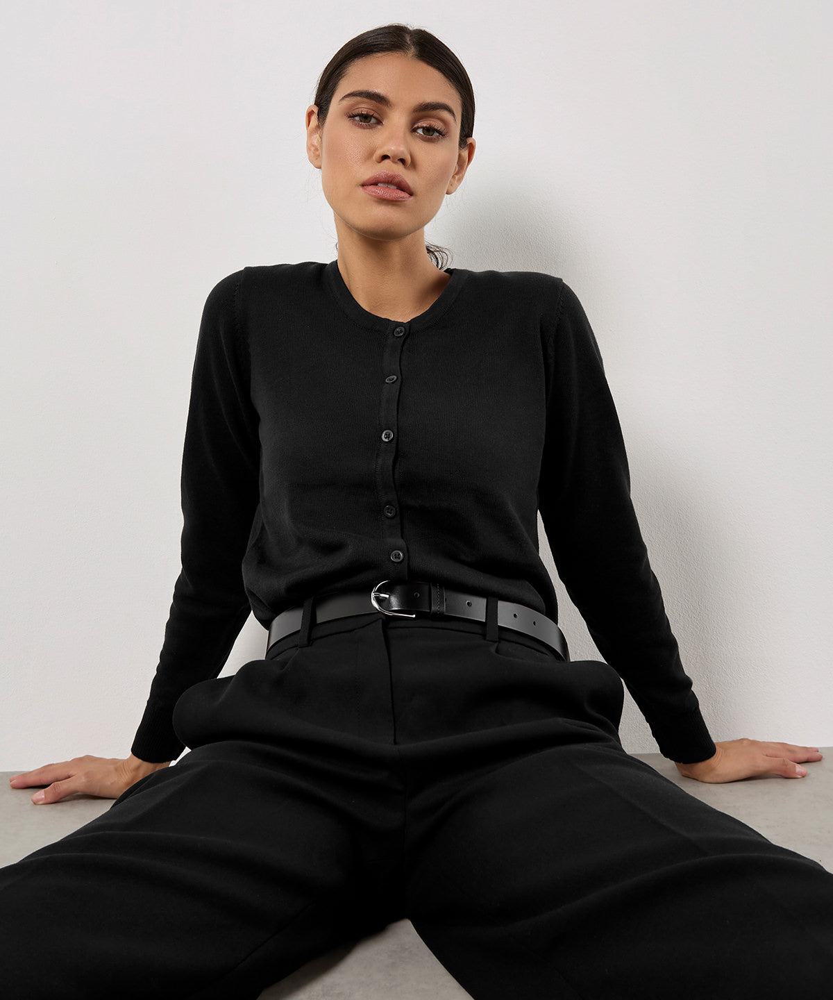 Women's Arundel crew neck cardigan long sleeve (classic fit)