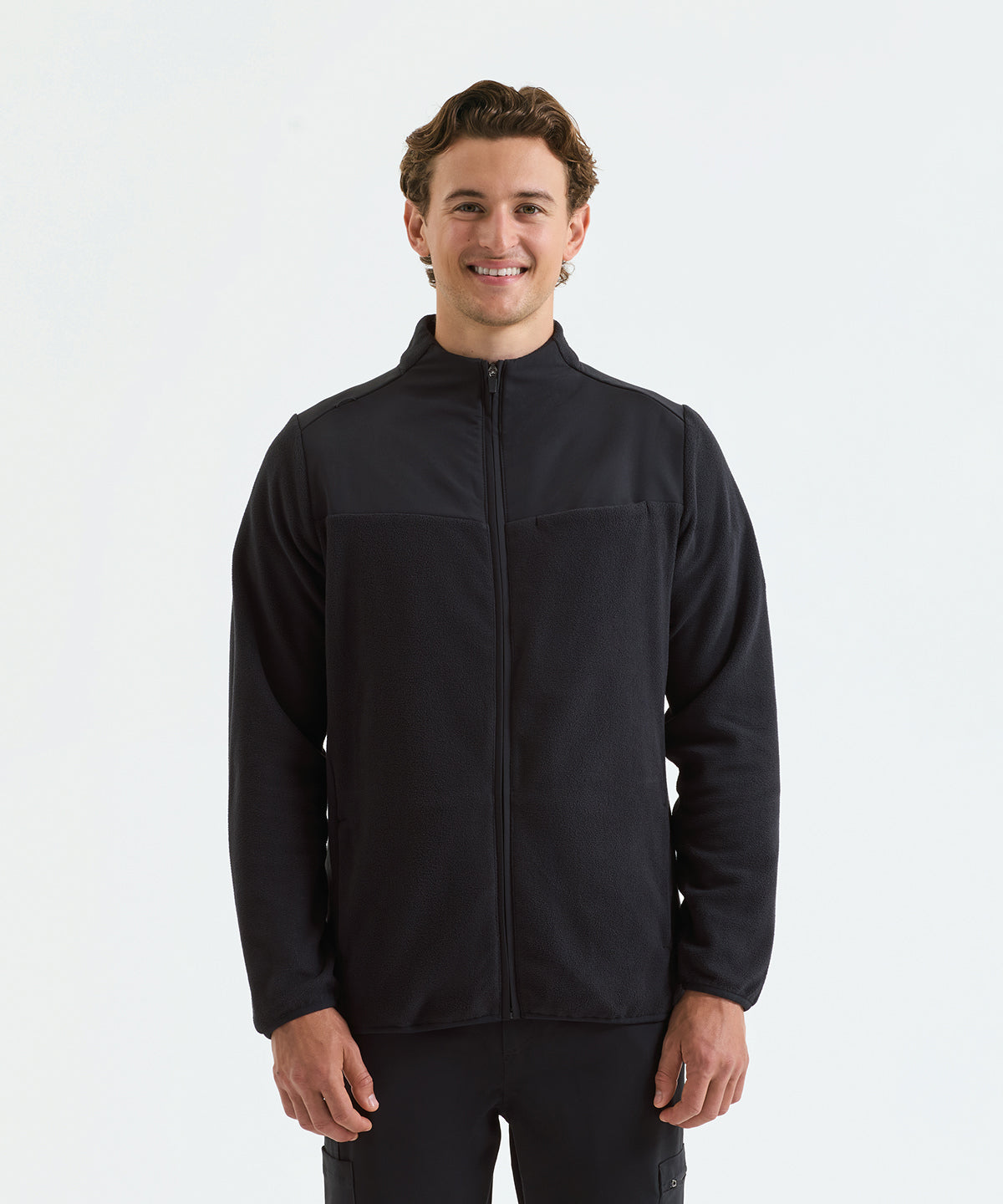 Agility' men's panelled fleece jacket