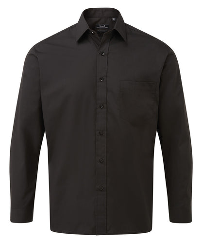 Long sleeve poplin shirt