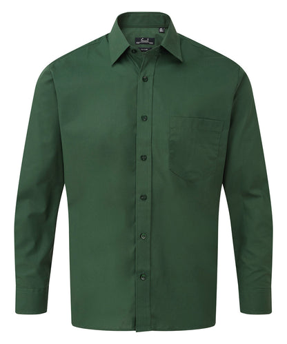 Long sleeve poplin shirt