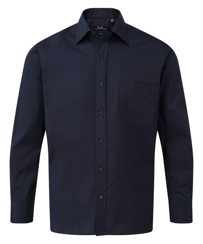 Long sleeve poplin shirt
