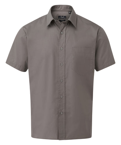 Short sleeve poplin shirt