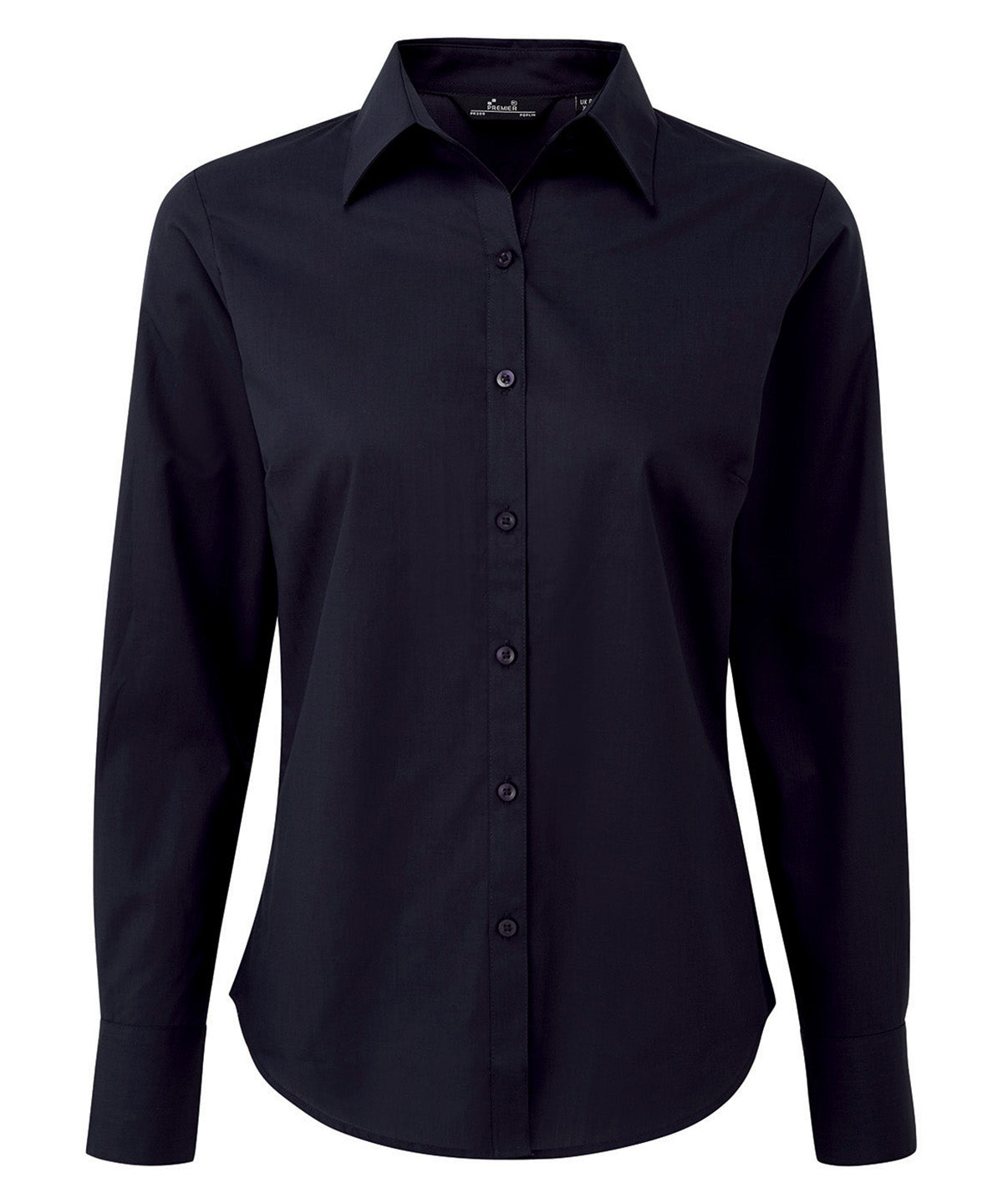 Women's poplin long sleeve blouse
