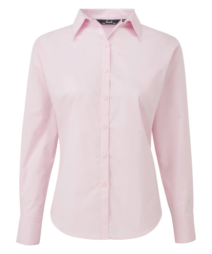 Women's poplin long sleeve blouse