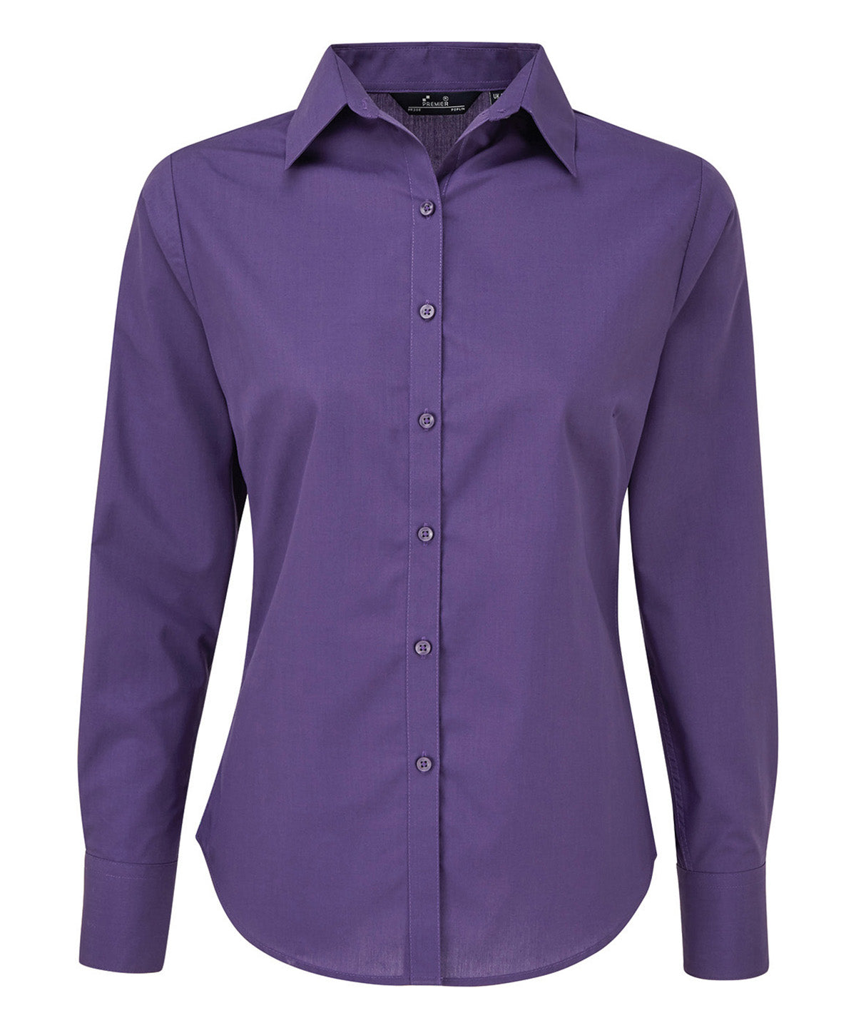 Women's poplin long sleeve blouse