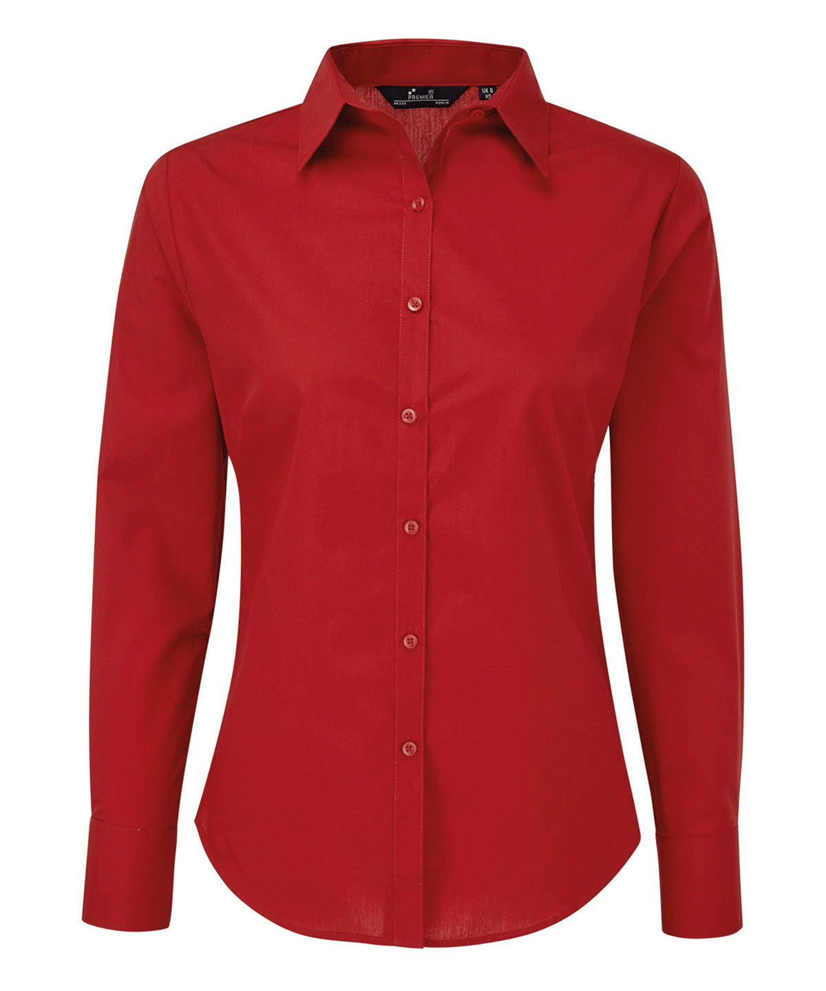 Women's poplin long sleeve blouse