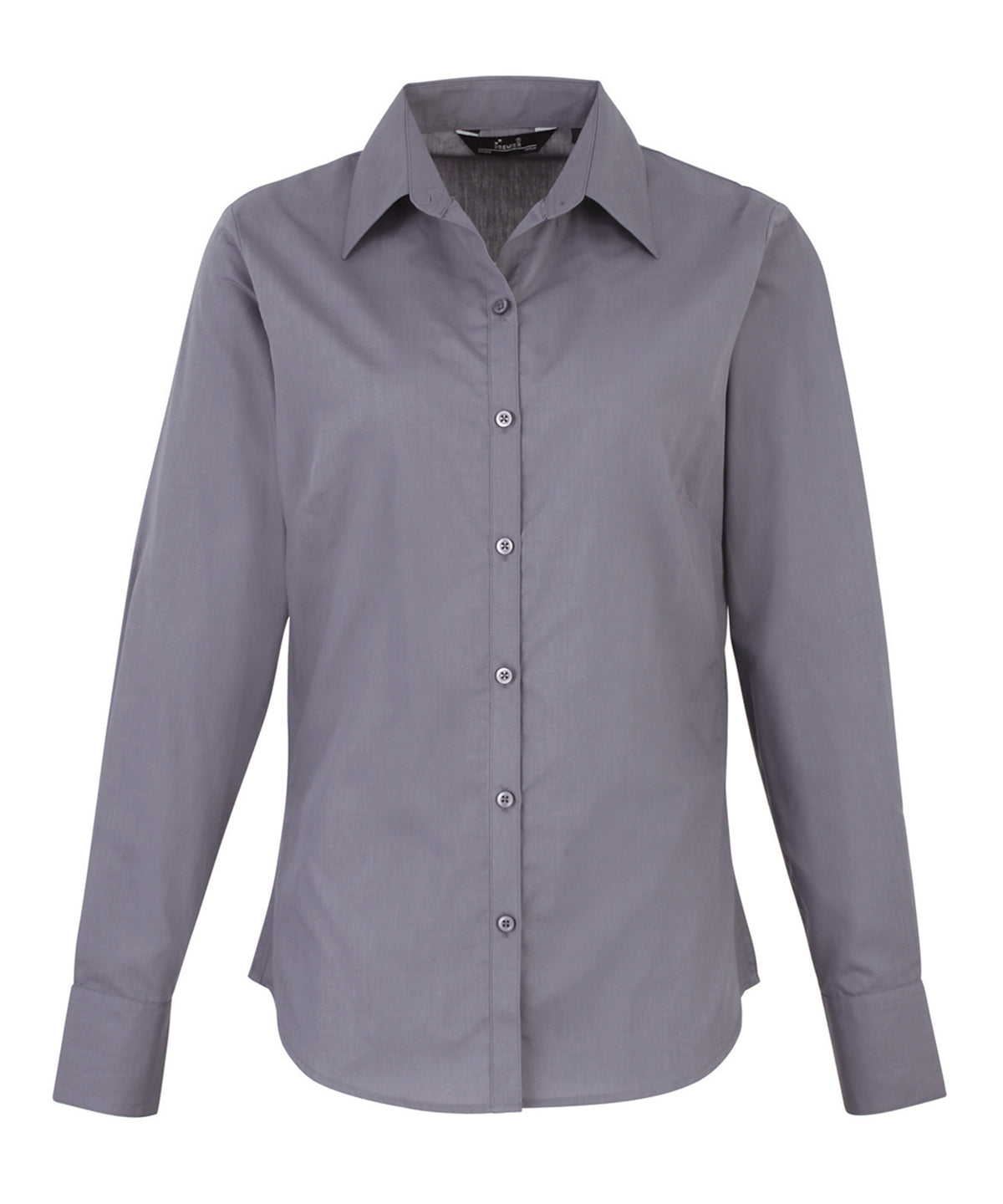 Women's poplin long sleeve blouse