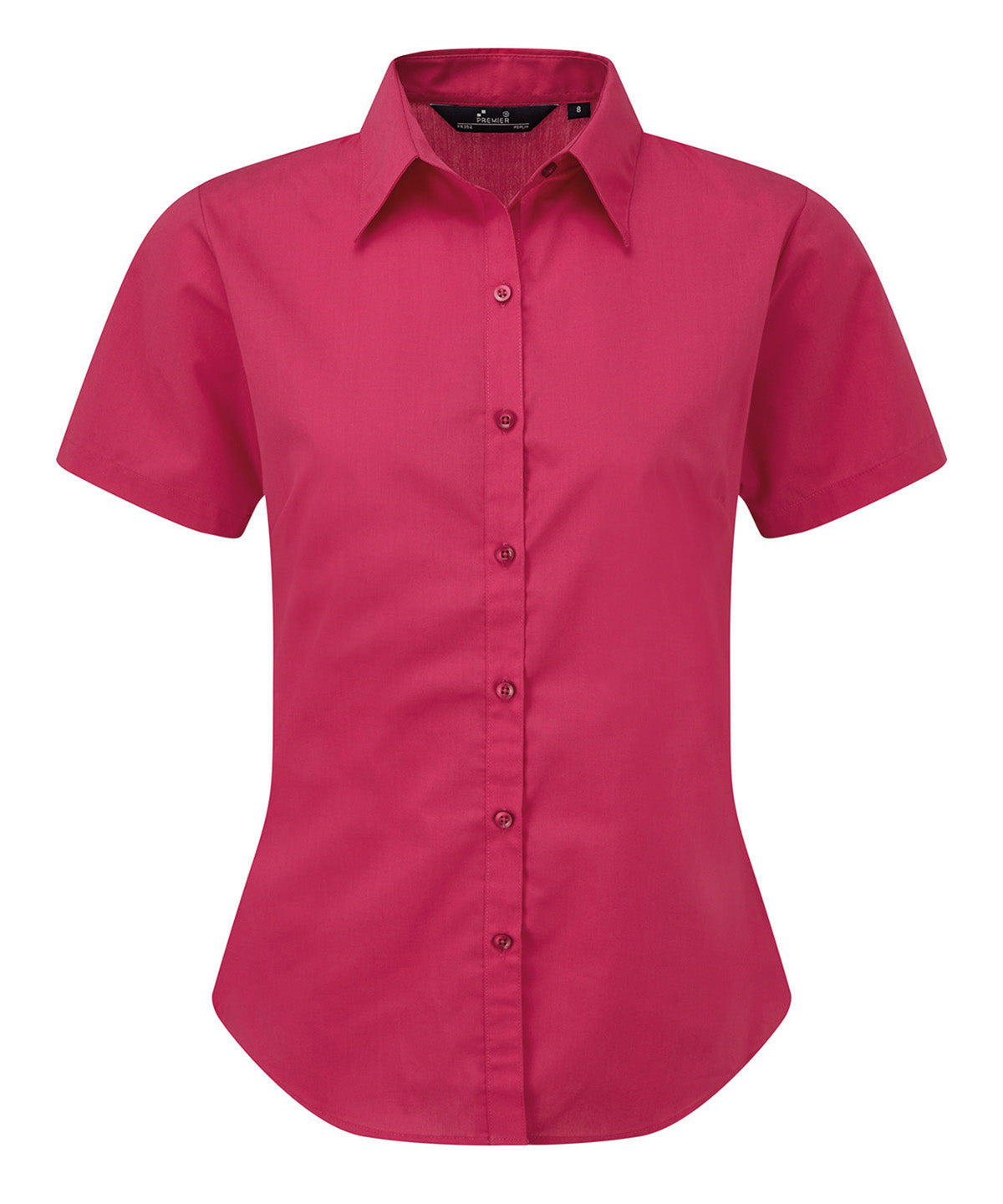 Women's short sleeve poplin blouse