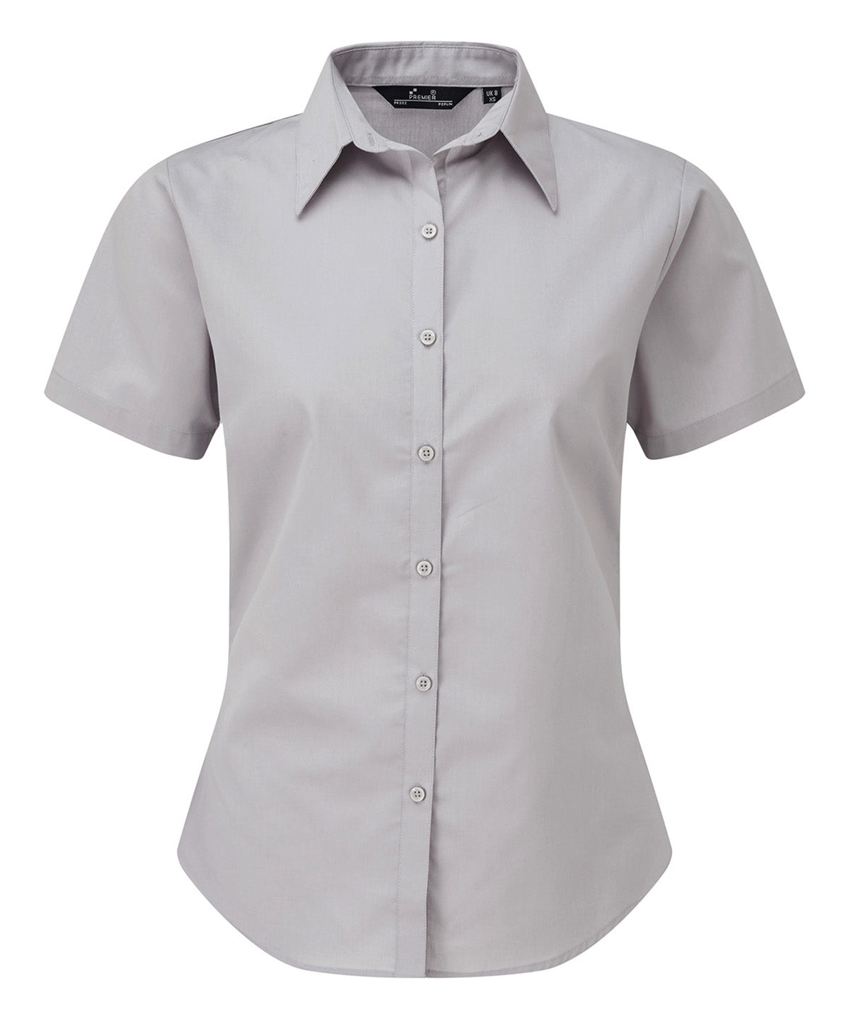 Women's short sleeve poplin blouse