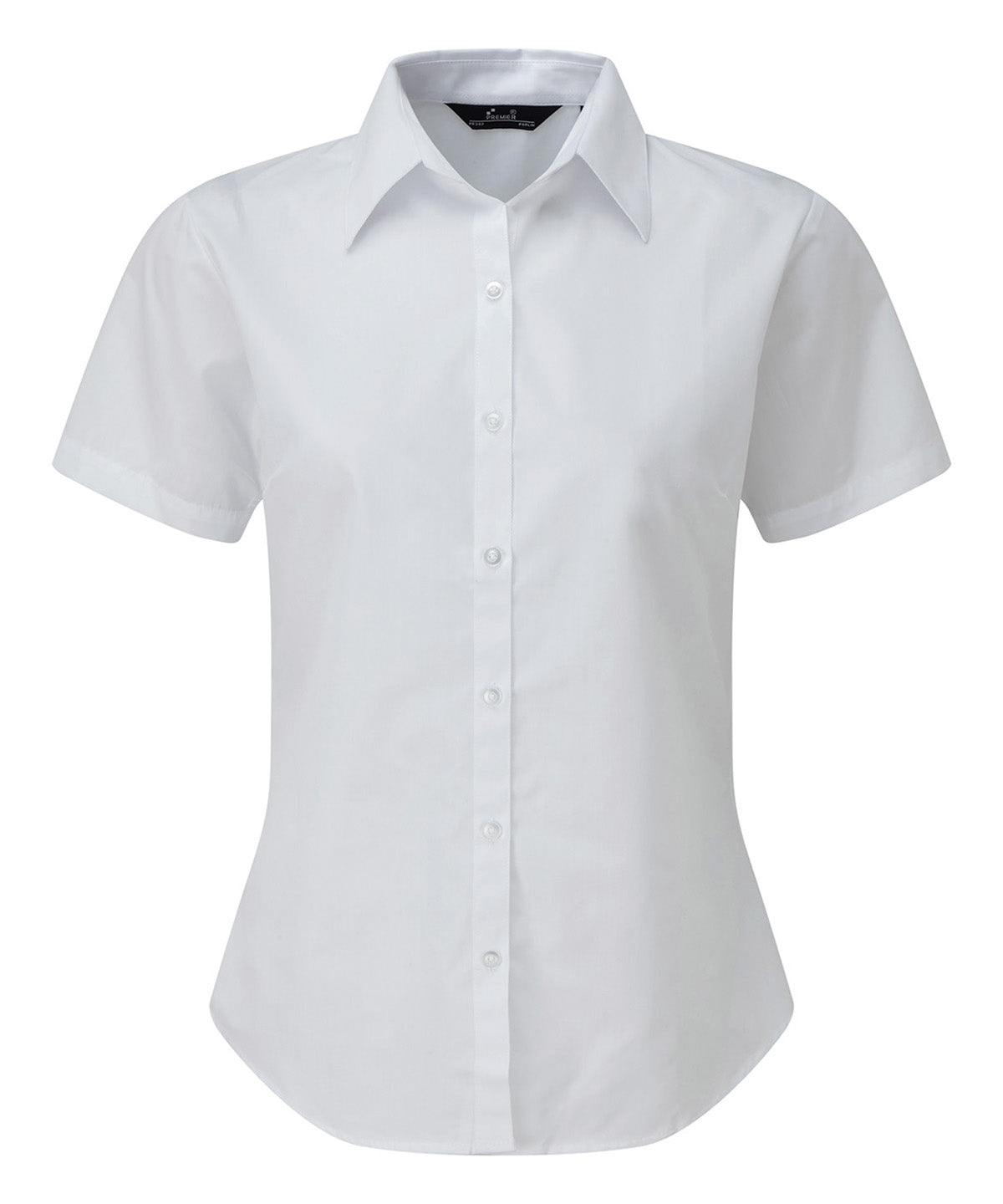 Women's short sleeve poplin blouse