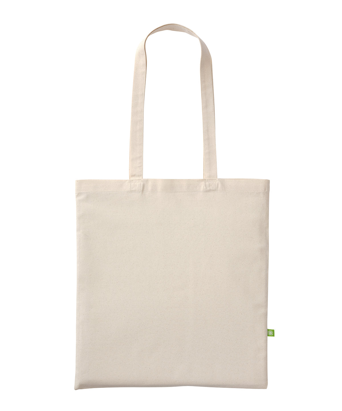 Organic cotton shopper long handle