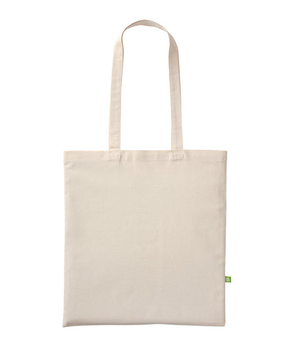 Organic cotton shopper long handle