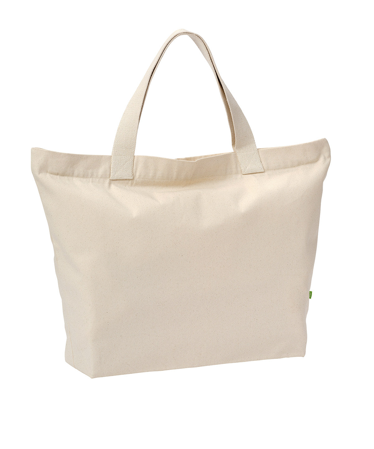 Elba organic canvas premium zip tote