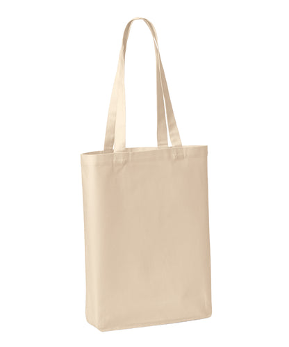 Recycled premium canvas ‘flat base’ shopper