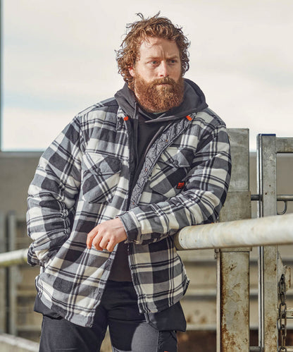 Worker padded checked shirt