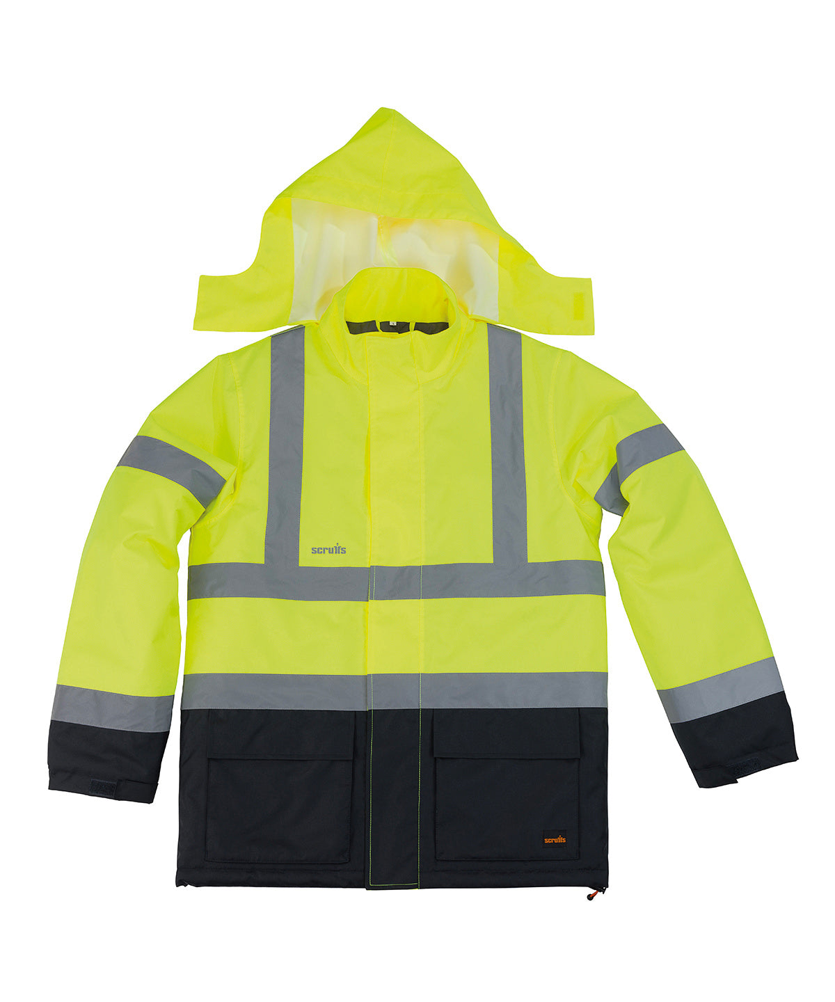 High-visibility waterproof jacket