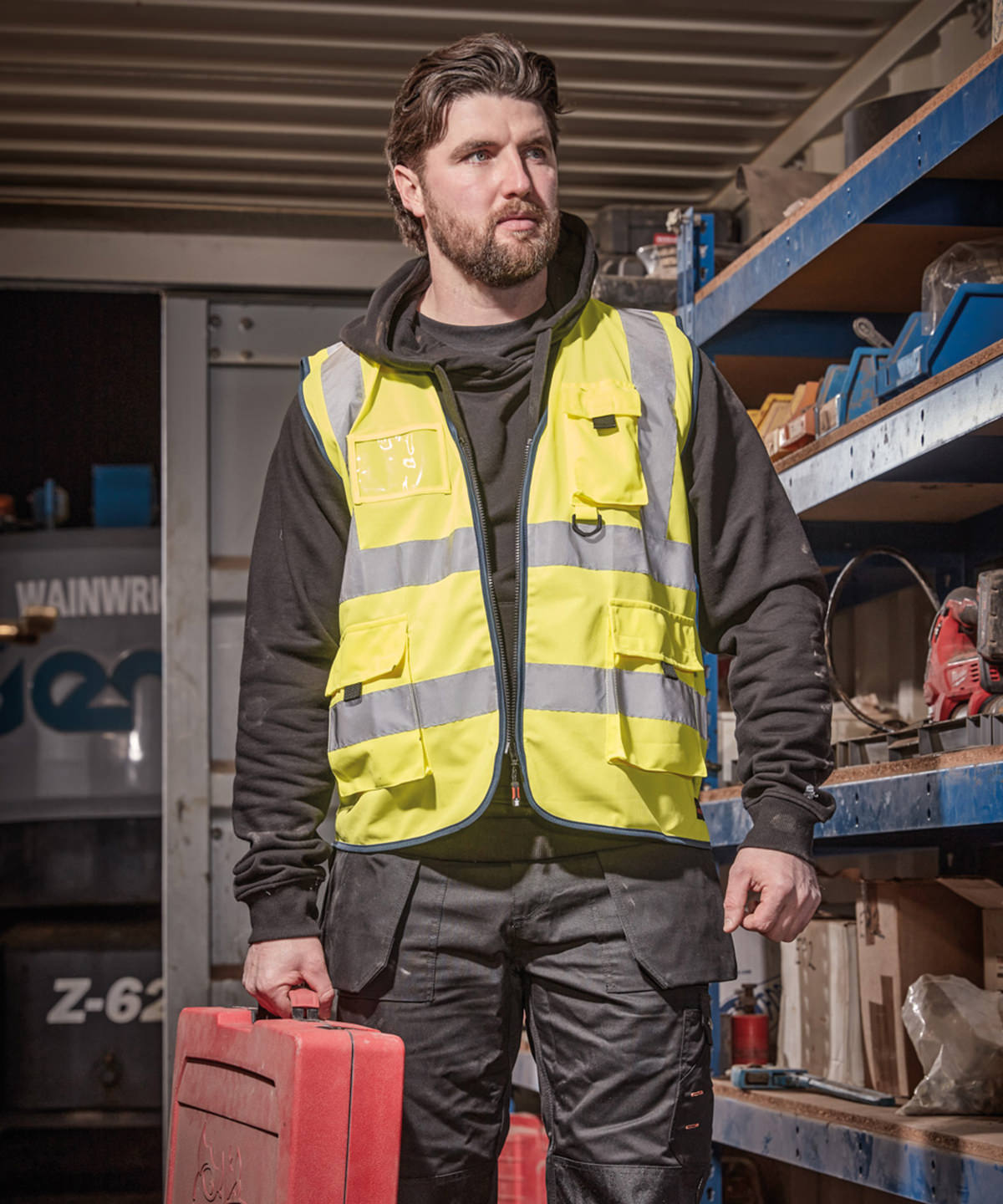 High-visibility technical vest