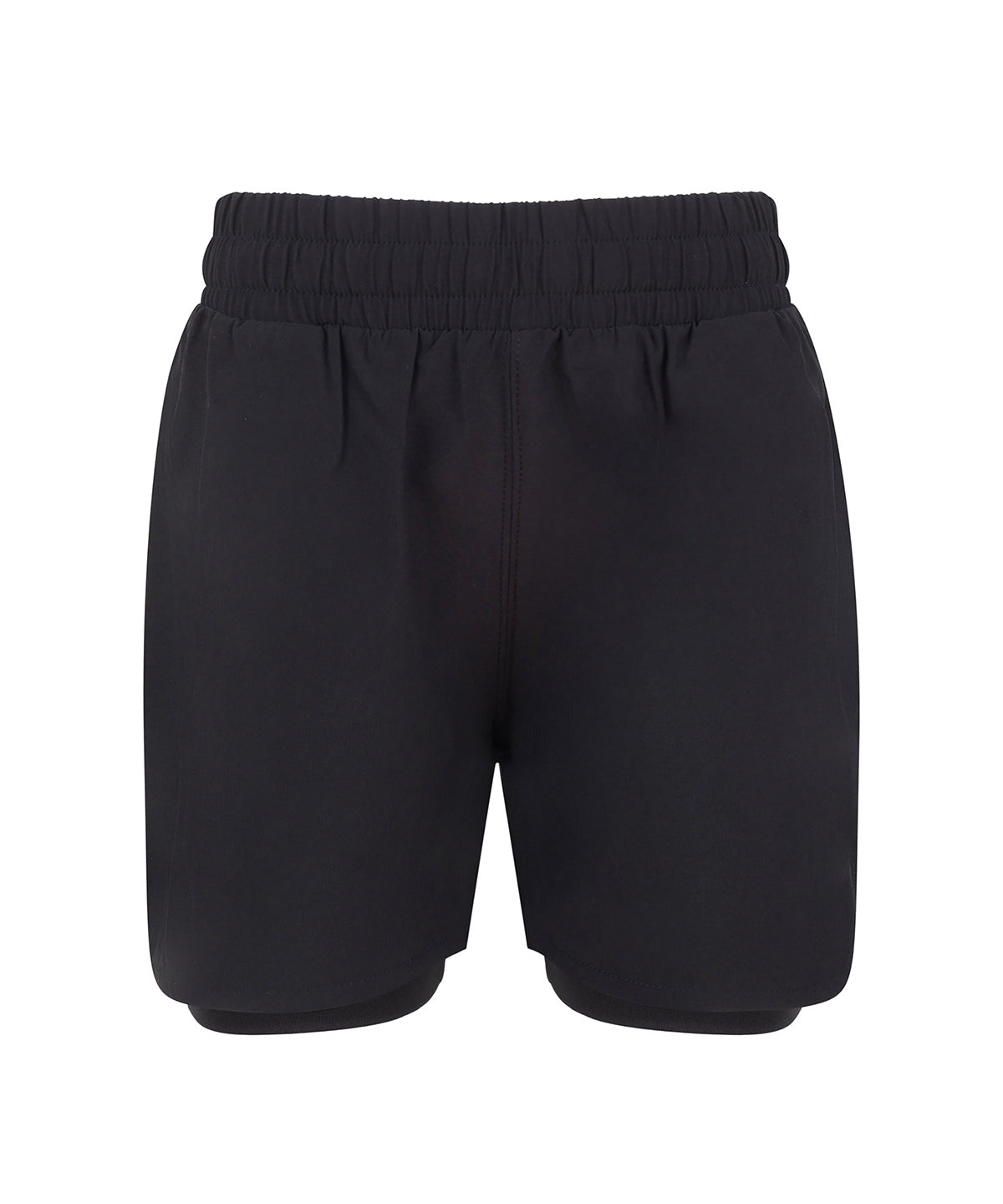Kids double-layer sports shorts