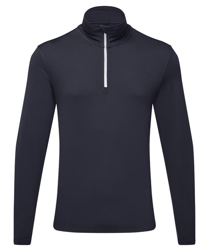 Men's TriDri® recycled long sleeve brushed back ¼ zip