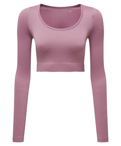 Women's TriDri® ribbed seamless 3D fit" crop top"