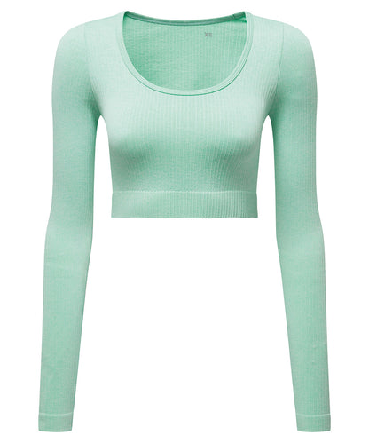 Women's TriDri® ribbed seamless 3D fit" crop top"