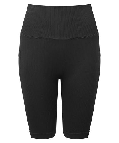 Women's TriDri® ribbed seamless 3D fit" cycle shorts"