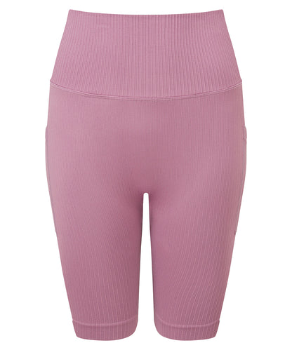 Women's TriDri® ribbed seamless 3D fit" cycle shorts"