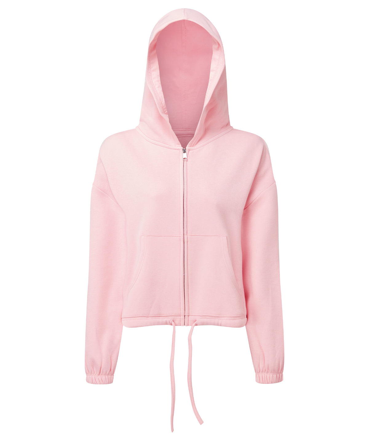 Women's TriDri® recycled cropped oversize full-zip hoodie
