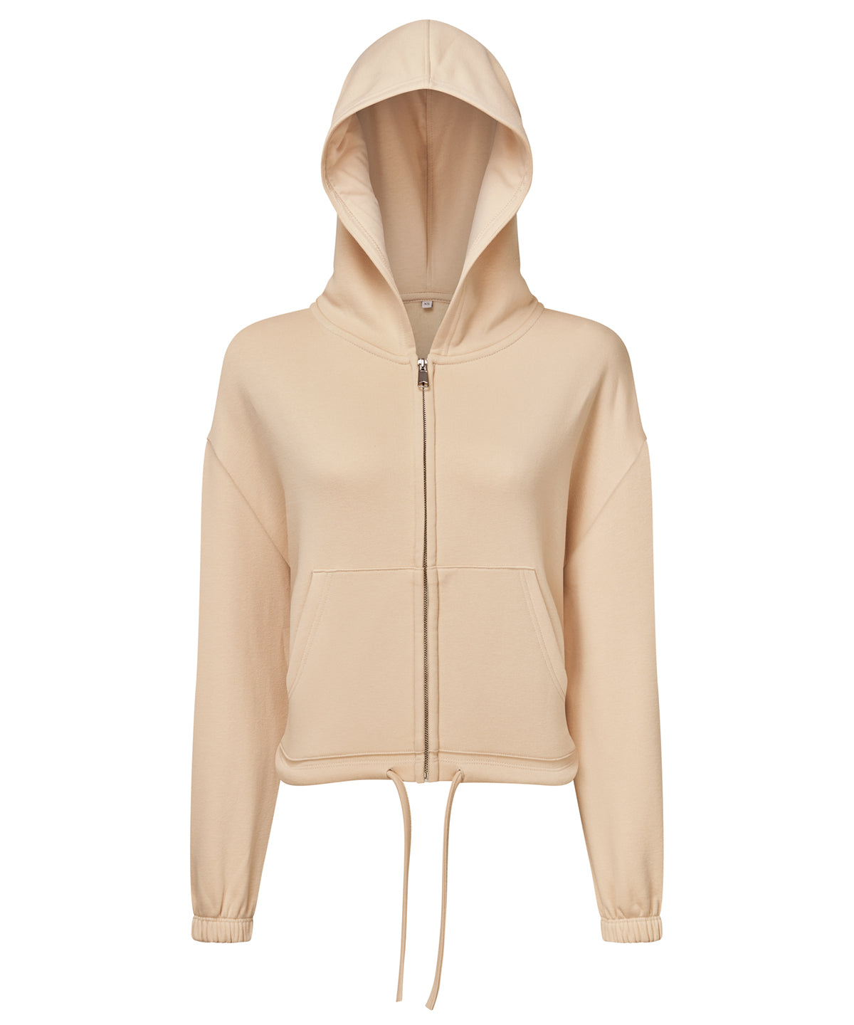 Women's TriDri® recycled cropped oversize full-zip hoodie