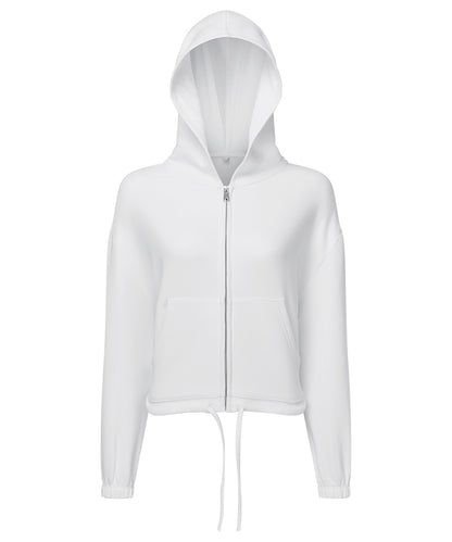 Women's TriDri® recycled cropped oversize full-zip hoodie