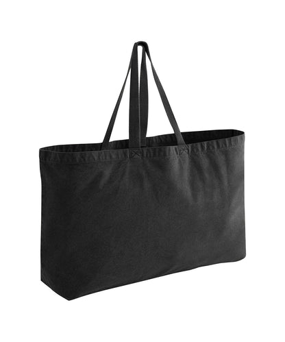 Garment-dyed oversized tote bag