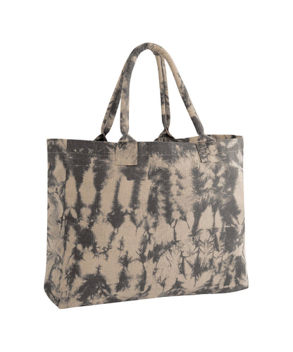 Tie-dye canvas tote bag